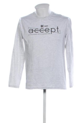 Ανδρική μπλούζα Attitude, Μέγεθος L, Χρώμα Γκρί, Τιμή 14,00 €