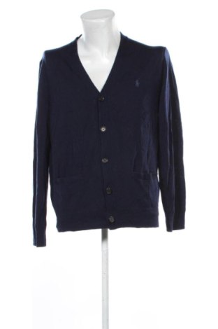 Jachetă tricotată de bărbați Polo Ralph Lauren, Mărime XL, Culoare Albastru, Preț 929,99 Lei