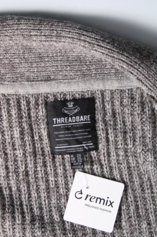 Herren Strickjacke Threadbare, Größe XXL, Farbe Grau, Preis € 10,99