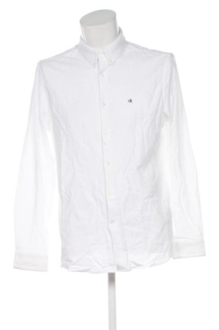Cămașă de bărbați Calvin Klein, Mărime L, Culoare Alb, Preț 337,99 Lei
