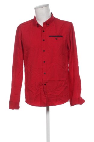 Męska koszula Manfinity, Rozmiar L, Kolor Czerwony, Cena 91,99 zł