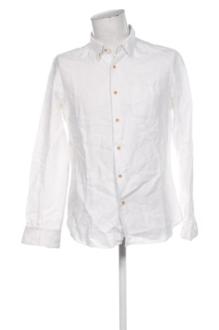 Мъжка риза Massimo Dutti, Размер L, Цвят Бял, Цена 28,00 €