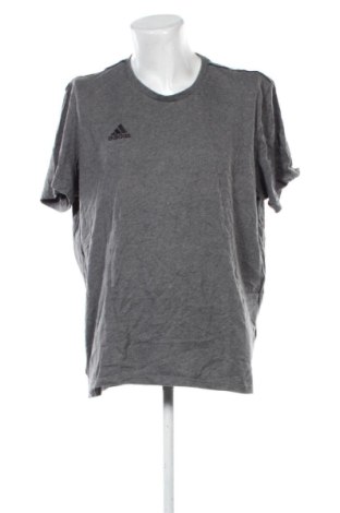 Ανδρικό t-shirt Adidas, Μέγεθος XXL, Χρώμα Γκρί, Τιμή 16,99 €