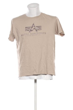 Herren T-Shirt Alpha Industries, Größe XL, Farbe Beige, Preis € 18,99