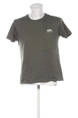 Мъжка тениска Alpha Industries, Размер L, Цвят Зелен, Цена 13,29 €