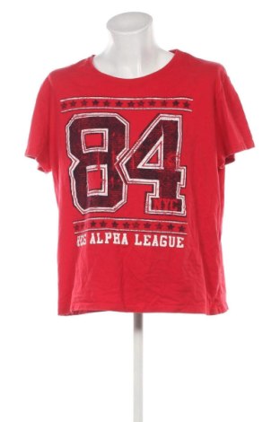 Pánske tričko  Angelo Litrico, Veľkosť 3XL, Farba Červená, Cena  11,95 €