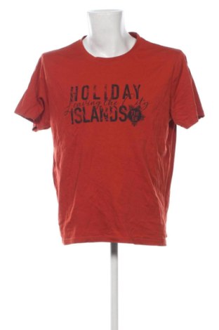 Męski T-shirt Angelo Litrico, Rozmiar XL, Kolor Czerwony, Cena 51,99 zł