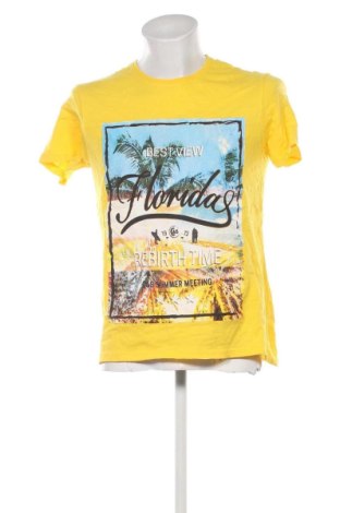 Męski T-shirt C&S, Rozmiar XL, Kolor Żółty, Cena 51,99 zł