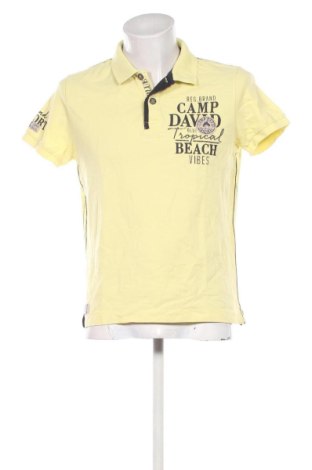 Tricou de bărbați Camp David, Mărime L, Culoare Galben, Preț 123,99 Lei