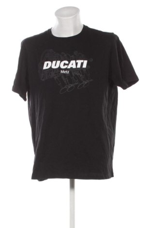 Męski T-shirt Ducati, Rozmiar XXL, Kolor Czarny, Cena 97,99 zł