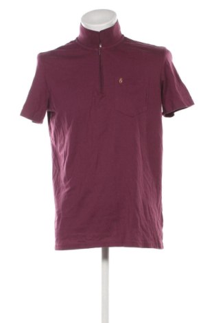 Męski T-shirt Henson & Henson, Rozmiar L, Kolor Fioletowy, Cena 51,99 zł