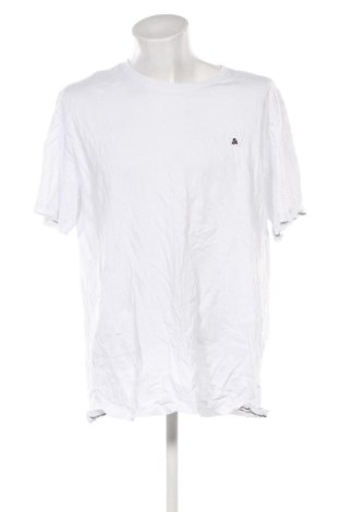Ανδρικό t-shirt Jack & Jones, Μέγεθος 4XL, Χρώμα Λευκό, Τιμή 9,99 €