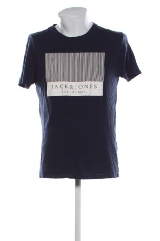 Męski T-shirt Jack & Jones, Rozmiar L, Kolor Niebieski, Cena 37,51 zł