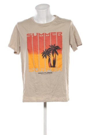 Męski T-shirt Jean Pascale, Rozmiar XL, Kolor Beżowy, Cena 96,56 zł