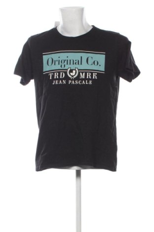 Męski T-shirt Jean Pascale, Rozmiar L, Kolor Czarny, Cena 46,99 zł