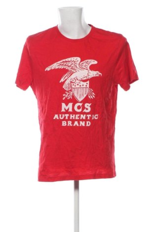 Męski T-shirt MCS, Rozmiar XL, Kolor Czerwony, Cena 72,99 zł