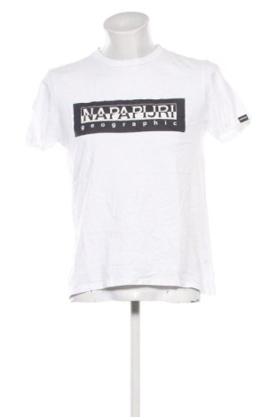 Herren T-Shirt Napapijri, Größe M, Farbe Weiß, Preis € 27,99