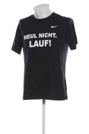 Ανδρικό t-shirt Nike, Μέγεθος L, Χρώμα Μαύρο, Τιμή 17,99 €