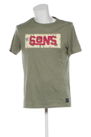 Мъжка тениска Only & Sons, Размер L, Цвят Зелен, Цена 10,22 €