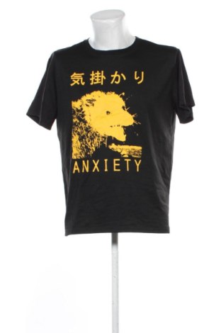 Męski T-shirt Romwe, Rozmiar L, Kolor Czarny, Cena 35,99 zł