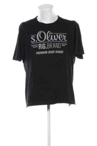 Męski T-shirt S.Oliver, Rozmiar XXL, Kolor Czarny, Cena 44,99 zł