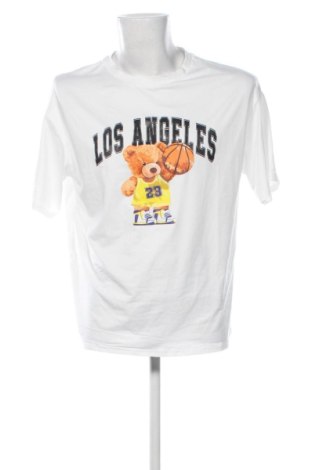 Męski T-shirt SHEIN, Rozmiar L, Kolor Biały, Cena 47,99 zł