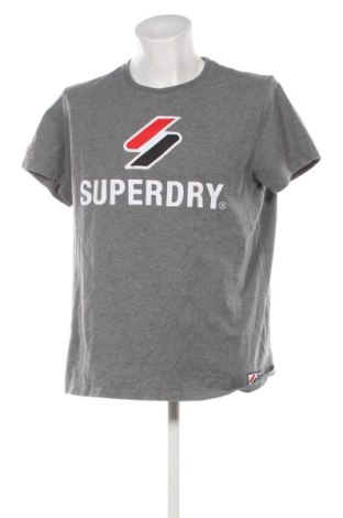 Męski T-shirt Superdry, Rozmiar XXL, Kolor Szary, Cena 71,99 zł