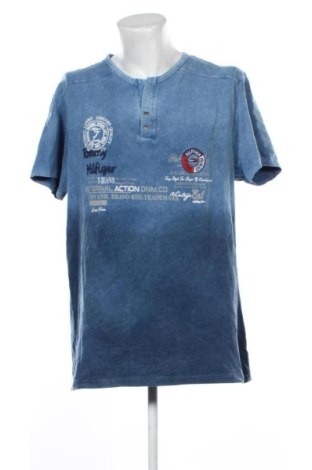 Męski T-shirt Tommy Hilfiger, Rozmiar XXL, Kolor Niebieski, Cena 97,99 zł