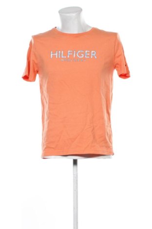 Męski T-shirt Tommy Hilfiger, Rozmiar L, Kolor Pomarańczowy, Cena 91,99 zł