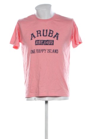 Ανδρικό t-shirt Tropical, Μέγεθος M, Χρώμα Ρόζ , Τιμή 6,99 €