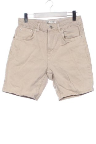 Pantaloni scurți de bărbați Zara, Mărime XS, Culoare Bej, Preț 63,99 Lei