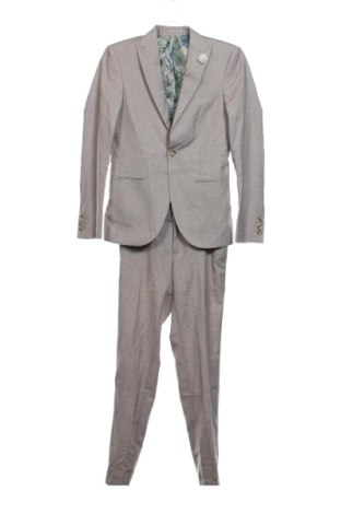 Męski garnitur Isaac Dewhirst, Rozmiar S, Kolor Beżowy, Cena 679,99 zł