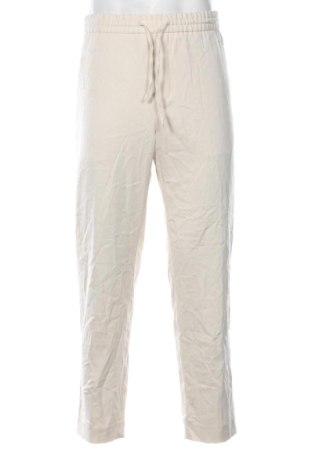Ανδρικό παντελόνι Zara, Μέγεθος L, Χρώμα Εκρού, Τιμή 16,99 €
