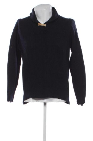Ανδρικό πουλόβερ Dressmann, Μέγεθος L, Χρώμα Μπλέ, Τιμή 25,00 €