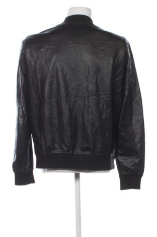 Мъжко кожено яке Bershka, Размер L, Цвят Черен, Цена 40,90 €