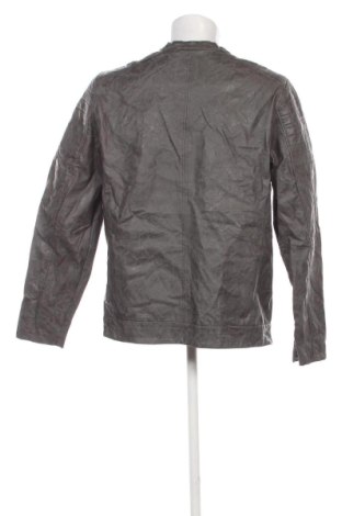 Ανδρικό δερμάτινο μπουφάν Identic, Μέγεθος L, Χρώμα Γκρί, Τιμή 30,99 €