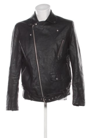 Herren Lederjacke River Island, Größe L, Farbe Schwarz, Preis € 30,99