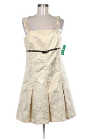 Rochie United Colors Of Benetton, Mărime L, Culoare Auriu, Preț 287,99 Lei