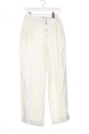 Pantaloni de femei Calvin Klein Jeans, Mărime XS, Culoare Ecru, Preț 534,99 Lei, #131317901
