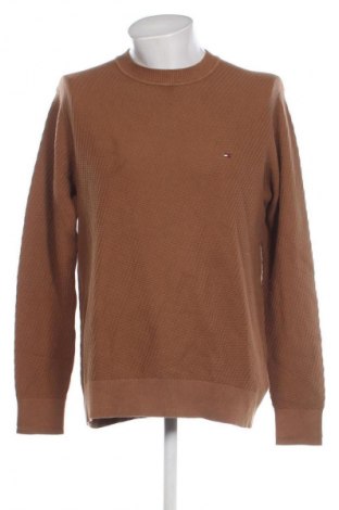 Męski sweter Tommy Hilfiger, Rozmiar XXL, Kolor Brązowy, Cena 243,99 zł