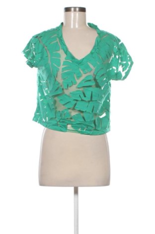 Dámska blúza Bershka, Veľkosť M, Farba Zelená, Cena  11,95 €