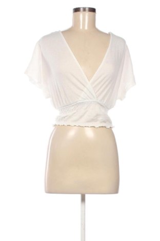 Damen Shirt Bershka, Größe XXS, Farbe Weiß, Preis € 8,25
