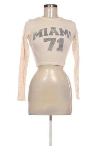 Bluzka damska Bershka, Rozmiar XS, Kolor Beżowy, Cena 22,99 zł