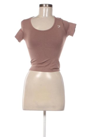 Bluzka damska Gymshark, Rozmiar XXS, Kolor Brązowy, Cena 54,99 zł