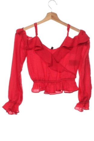 Γυναικεία μπλούζα H&M Divided, Μέγεθος XXS, Χρώμα Κόκκινο, Τιμή 4,99 €
