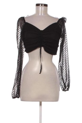 Дамска блуза NA-KD, Размер M, Цвят Черен, Цена 5,62 €