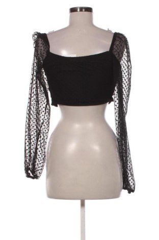 Дамска блуза NA-KD, Размер M, Цвят Черен, Цена 5,62 €