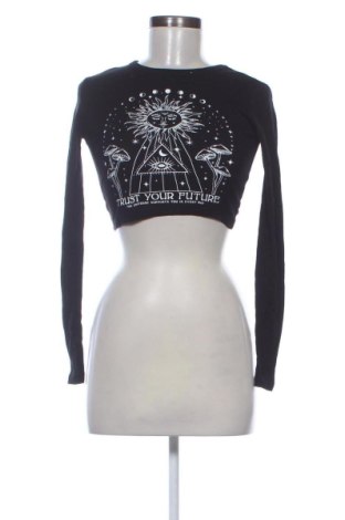 Дамска блуза Pull&Bear, Размер XS, Цвят Черен, Цена 10,22 €