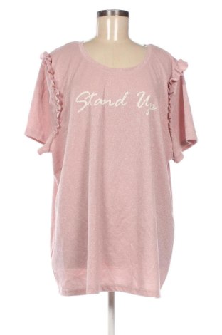 Damen Shirt Studio Untold by Ulla Popken, Größe 5XL, Farbe Rosa, Preis € 18,99