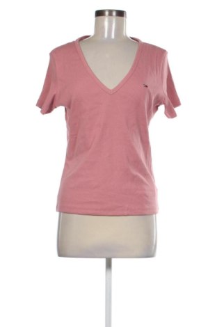 Damski T-shirt Tommy Jeans, Rozmiar XL, Kolor Różowy, Cena 187,55 zł
